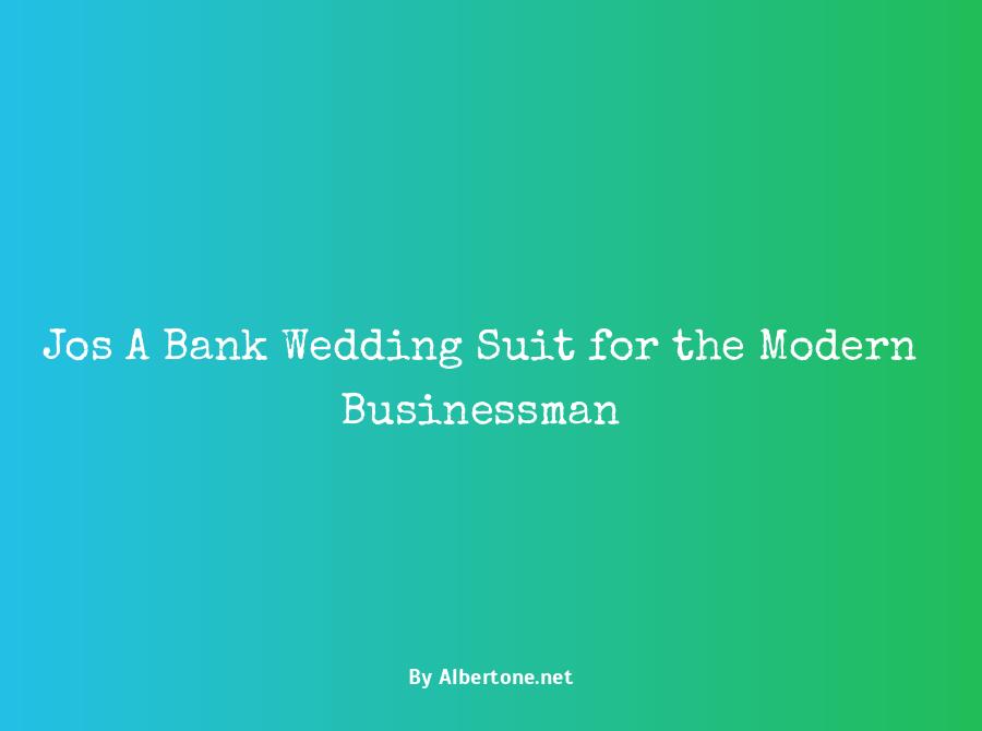 jos a bank wedding suit