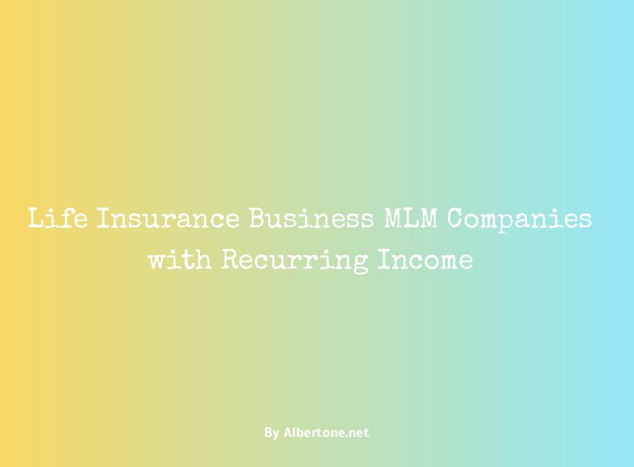 life insurance mlm companies