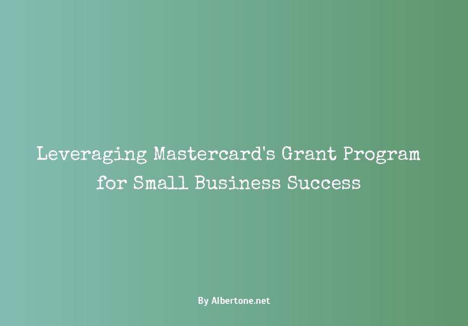 mastercard small business grant