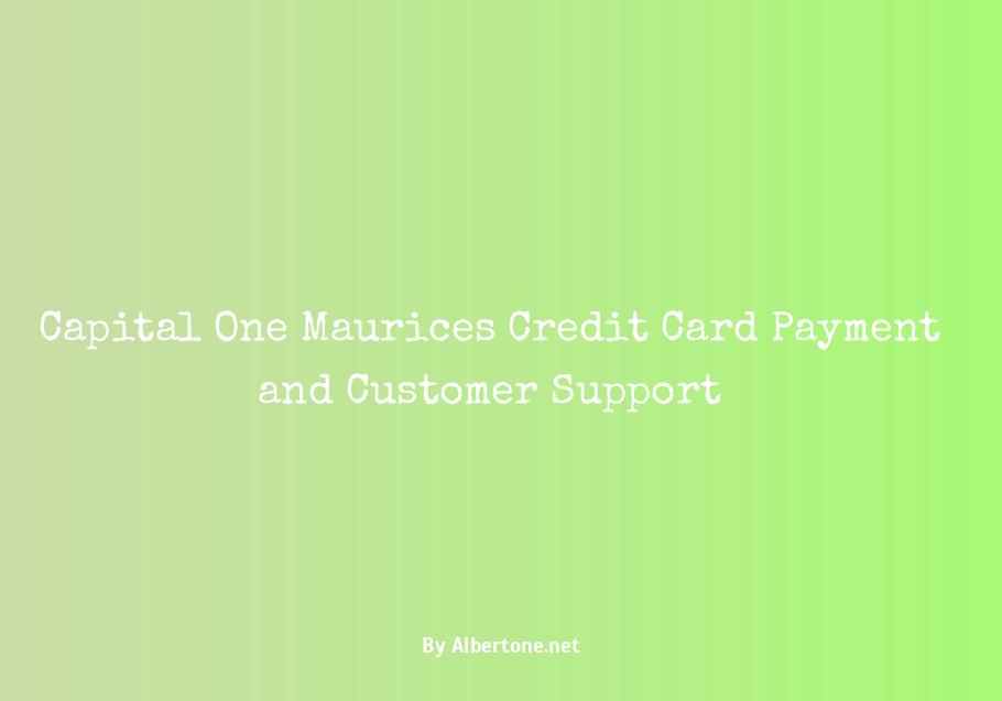 maurices credit card capital one