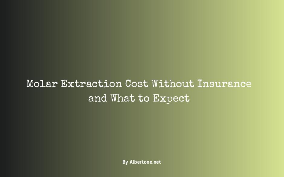 molar extraction cost without insurance