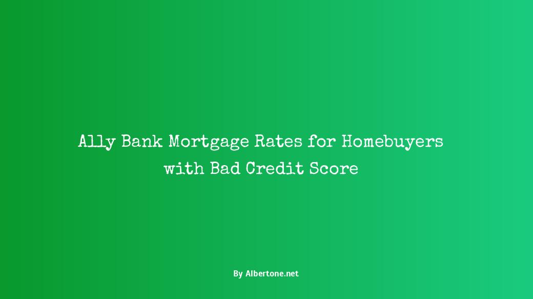 mortgage rates ally bank