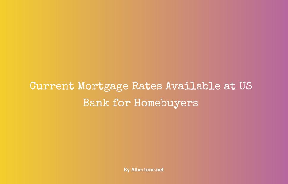 mortgage rates for us bank