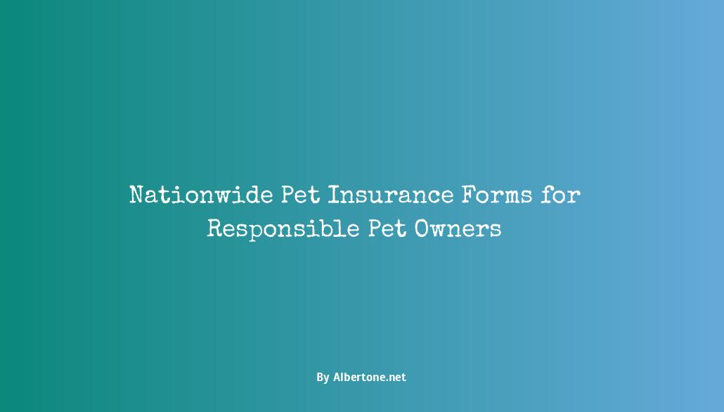 nationwide pet insurance forms