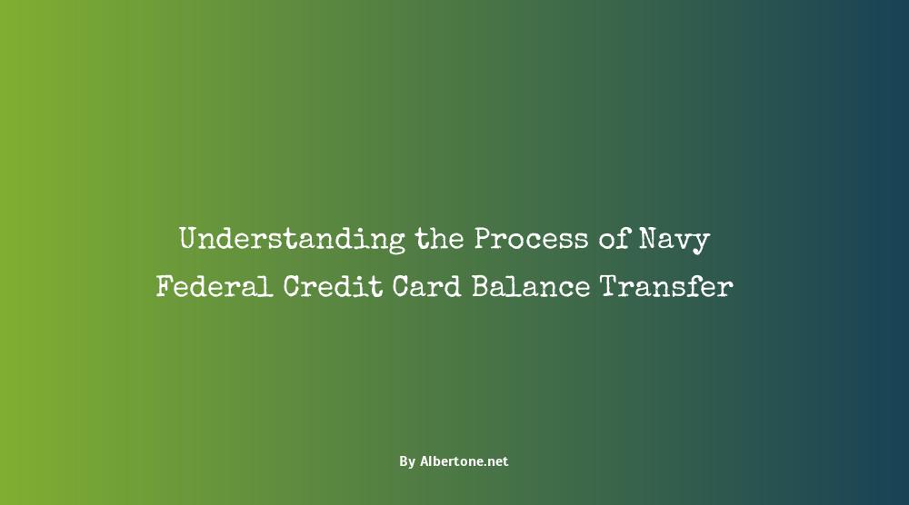 navy federal credit card balance transfer