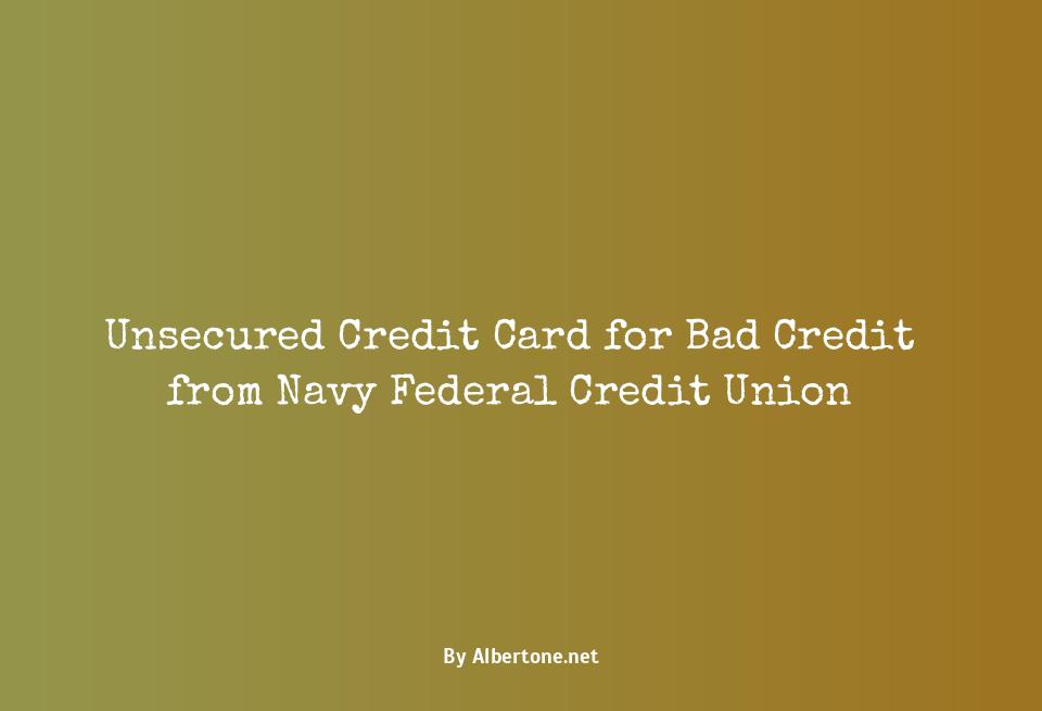 navy federal unsecured credit card