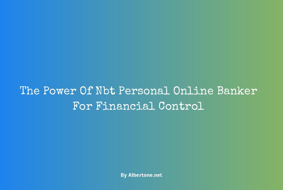 nbt personal online banker