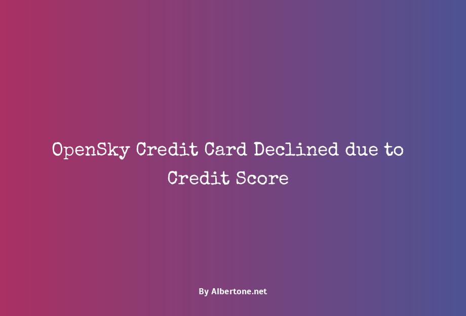 opensky credit card declined