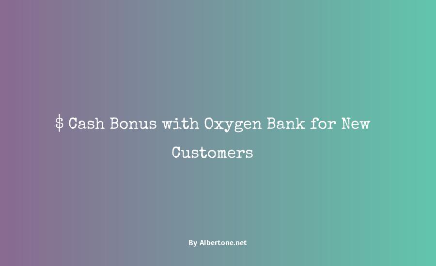 oxygen bank $10 bonus