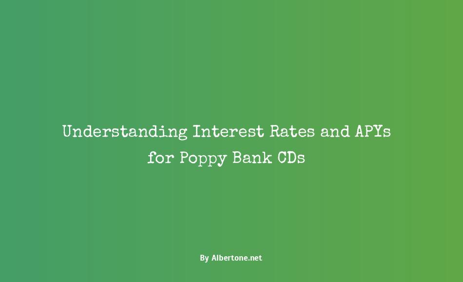 poppy bank cd rates