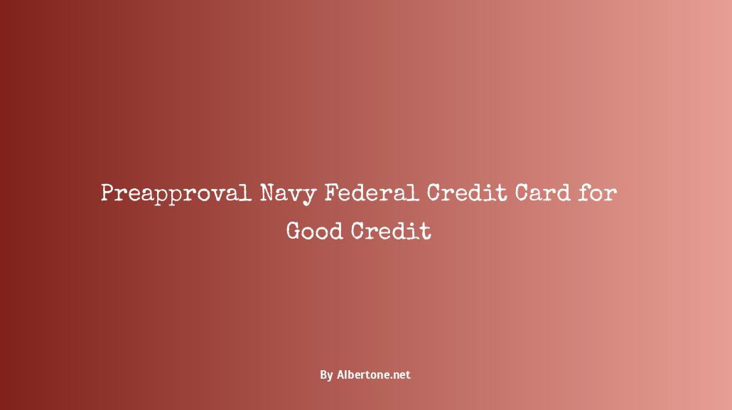 preapproval navy federal credit card