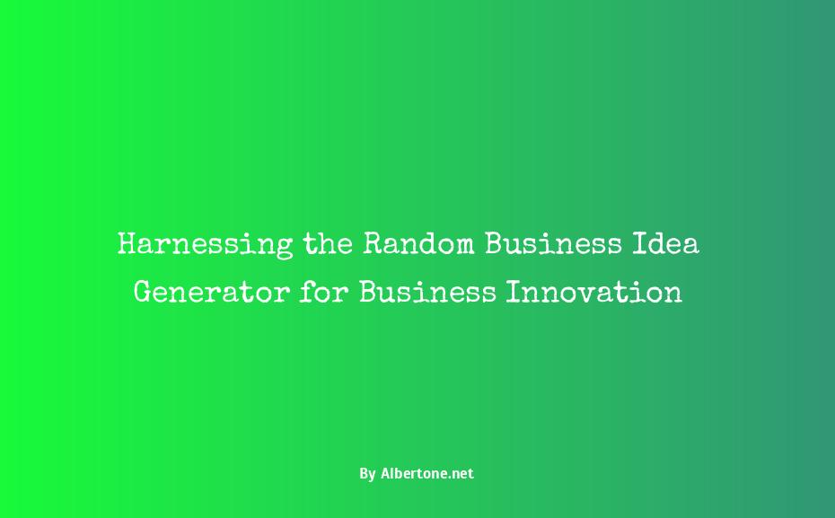 random business idea generator