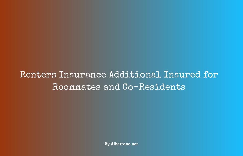 renters insurance additional insured