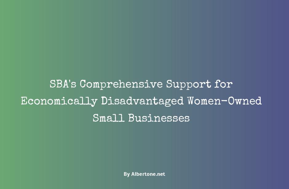 sba economically disadvantaged women owned small business