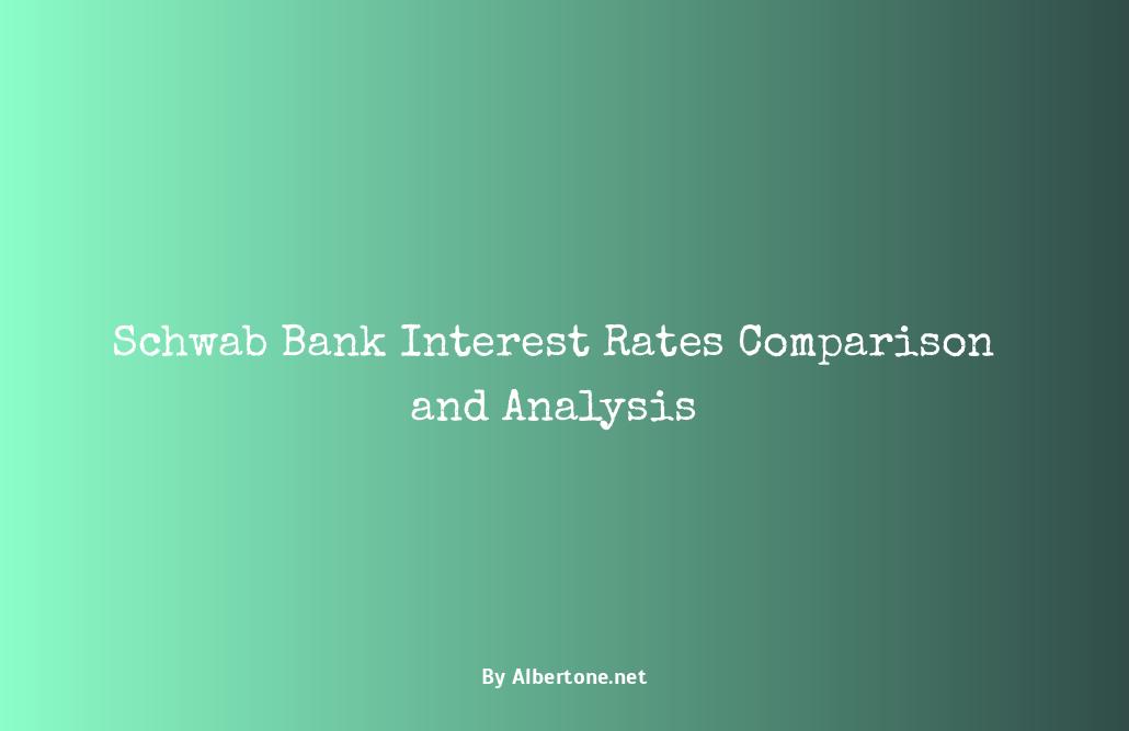 schwab bank interest rates