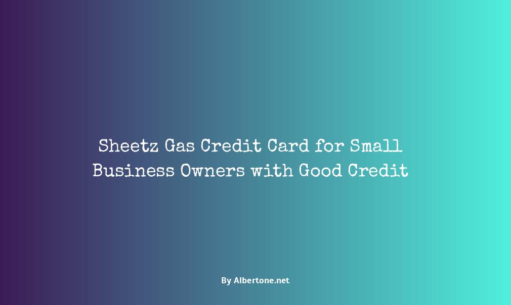 sheetz gas credit card