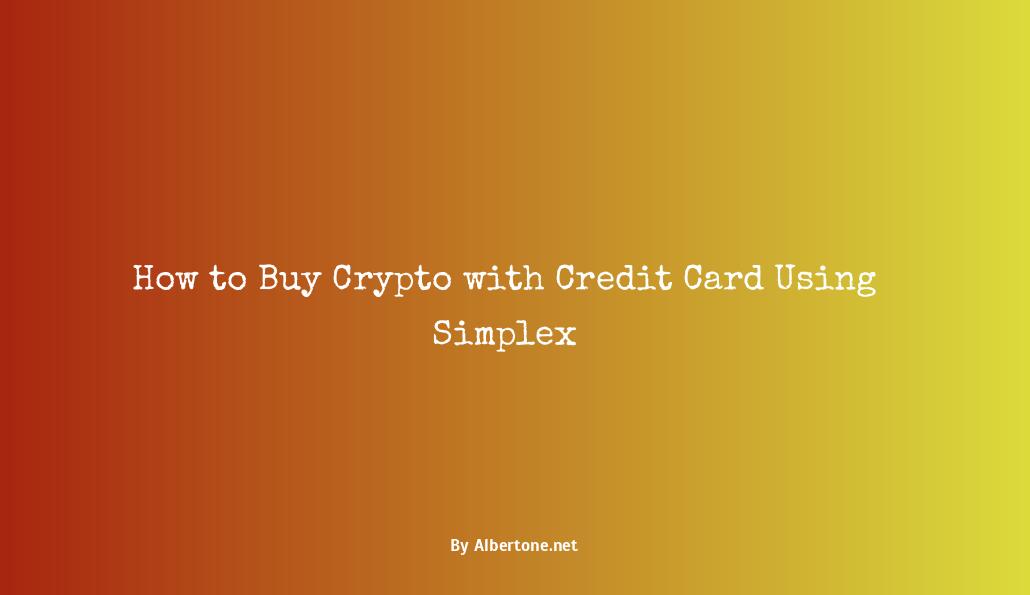 simplex buy crypto with credit card