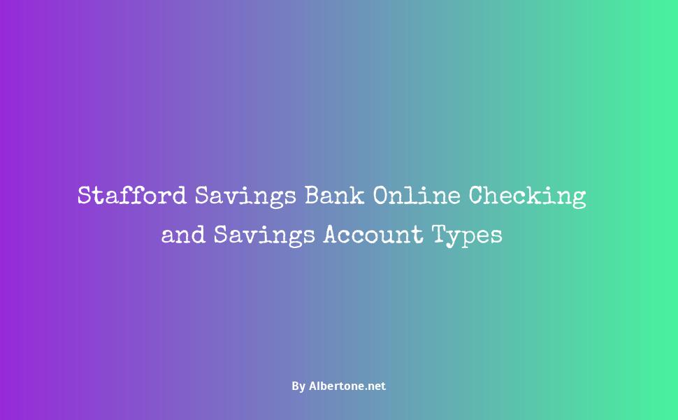 stafford savings bank online