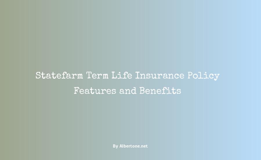 statefarm term life insurance