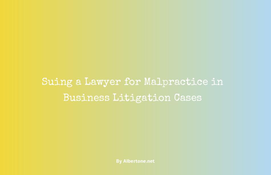 suing a lawyer for malpractice