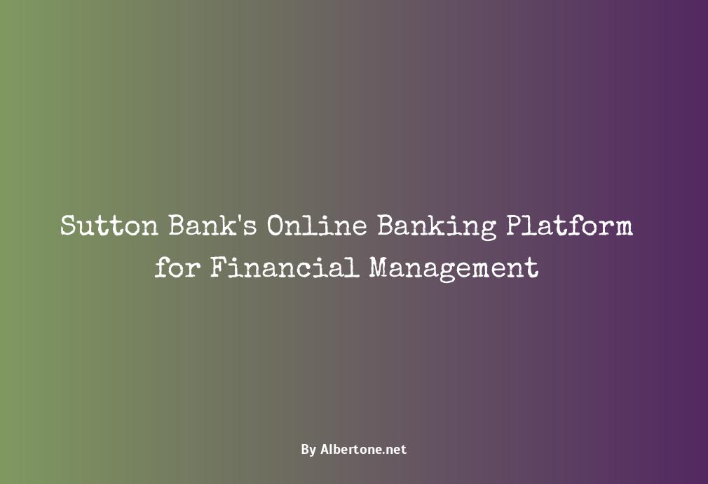 sutton bank online banking