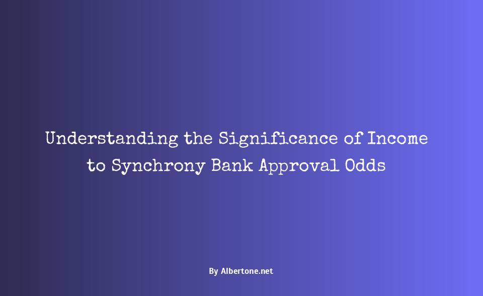 synchrony bank approval odds