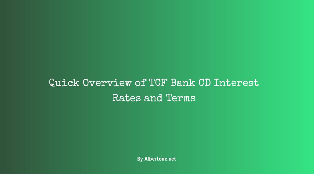 tcf bank interest rates