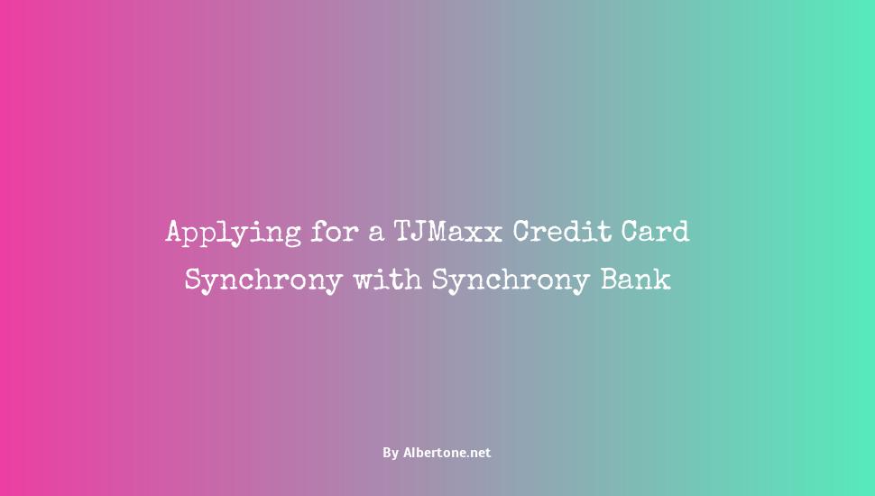 tjmaxx credit card synchrony