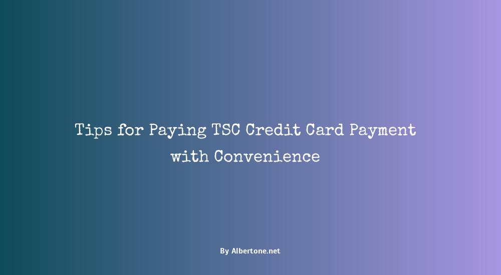 tsc credit card payment