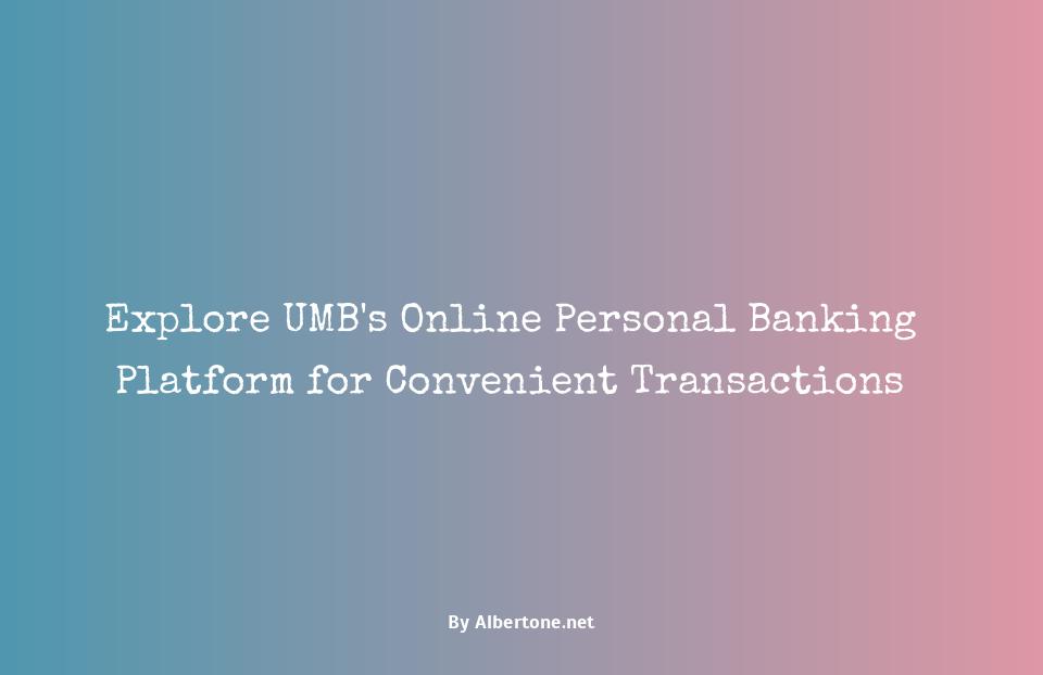 umb online personal banking