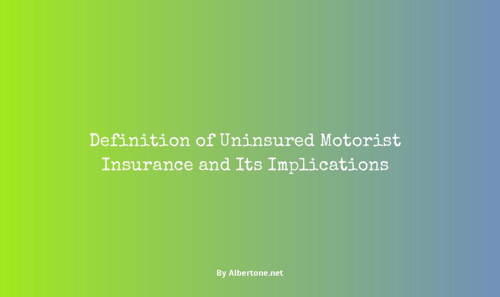 uninsured motorist insurance definition