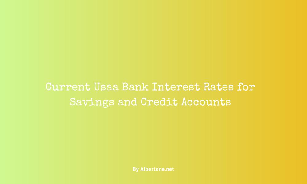 usaa bank interest rates