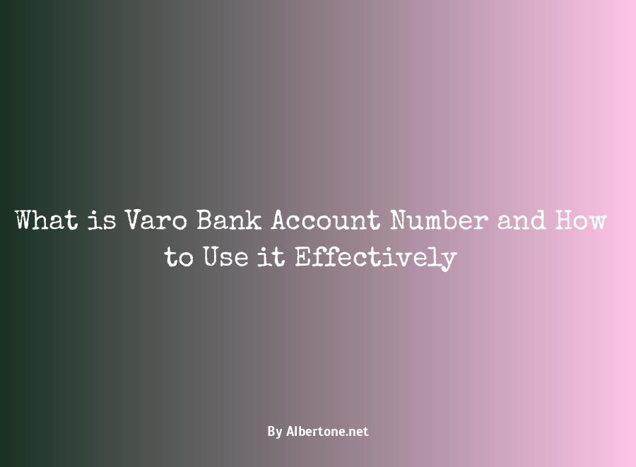 varo bank account number