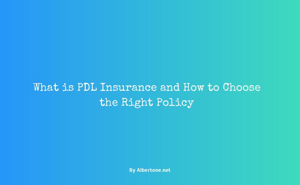 what is pdl insurance