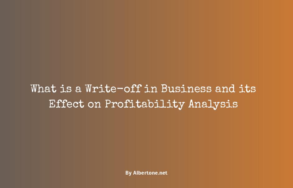 what is a write-off in business