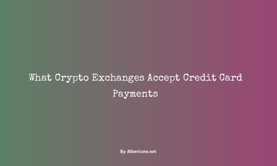 which crypto exchange accepts credit card