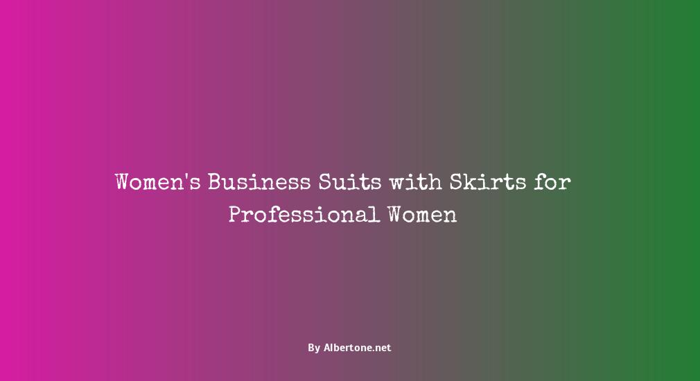 women's business suits with skirts