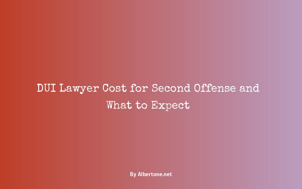 2nd dui lawyer cost