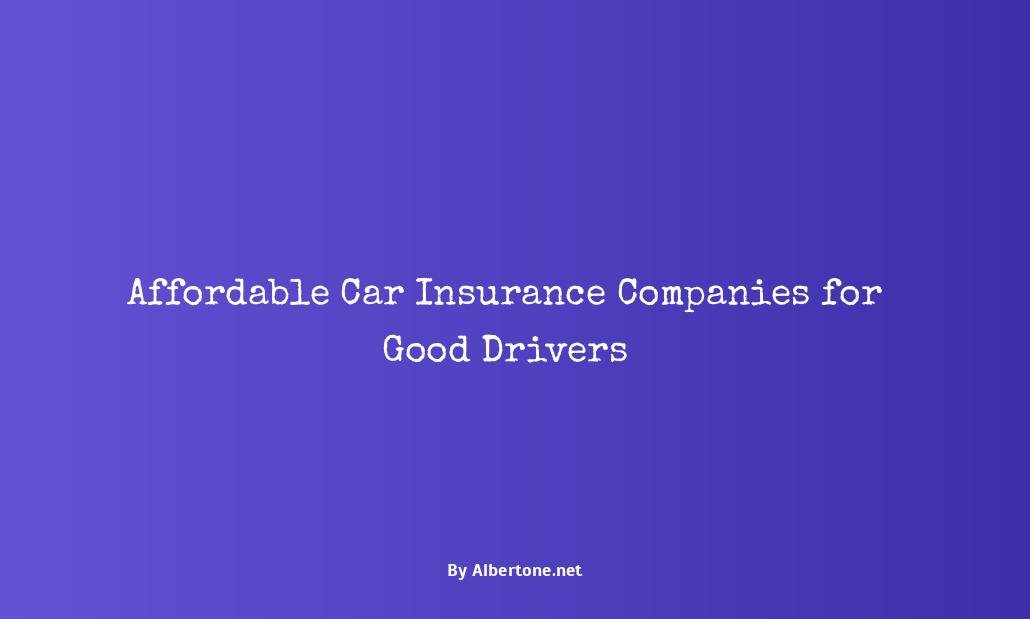 affordable car insurance companies