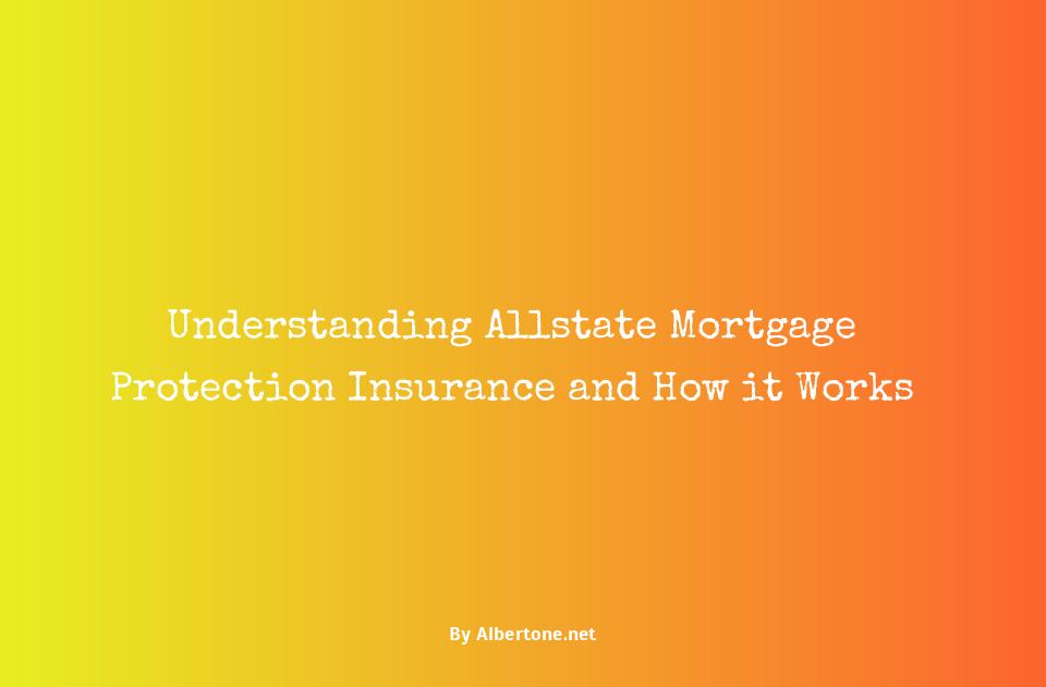 allstate mortgage protection insurance