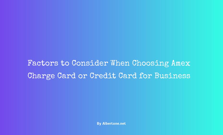 amex charge card vs credit card