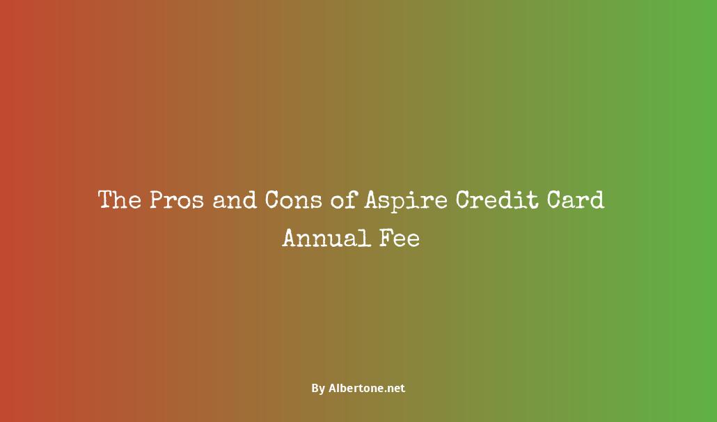 aspire credit card annual fee