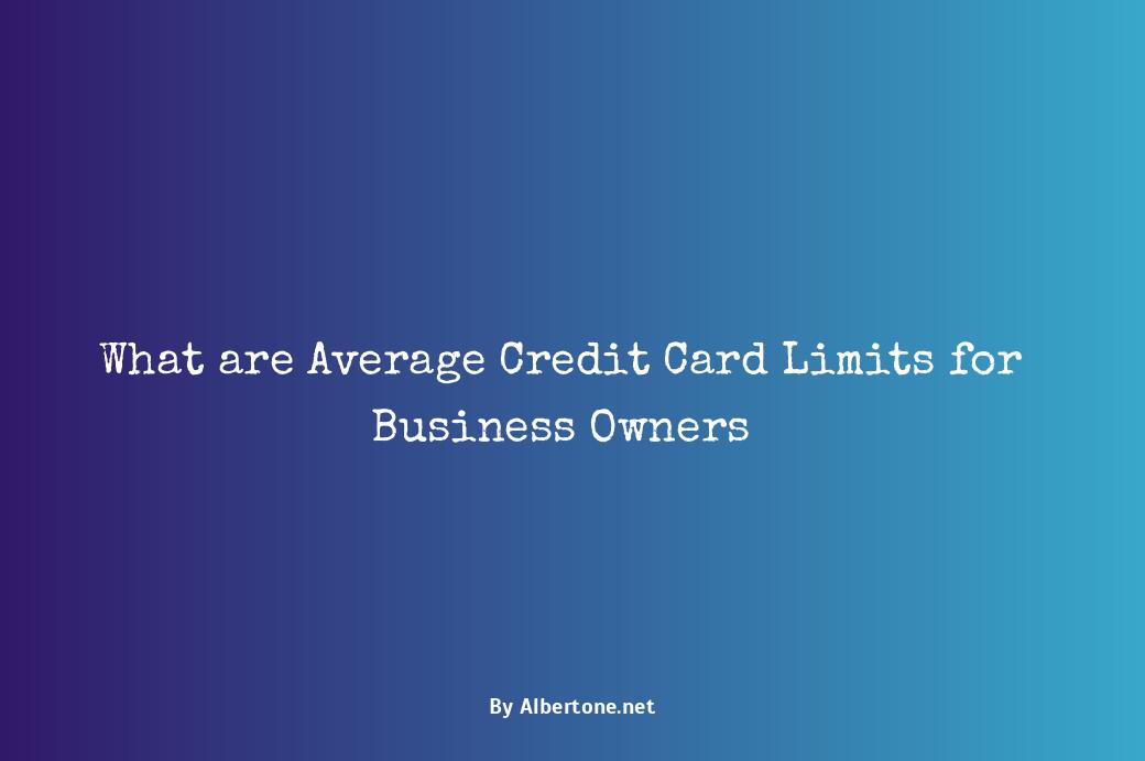 average credit card limits