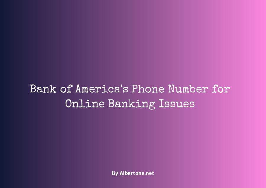 bank of america's telephone number