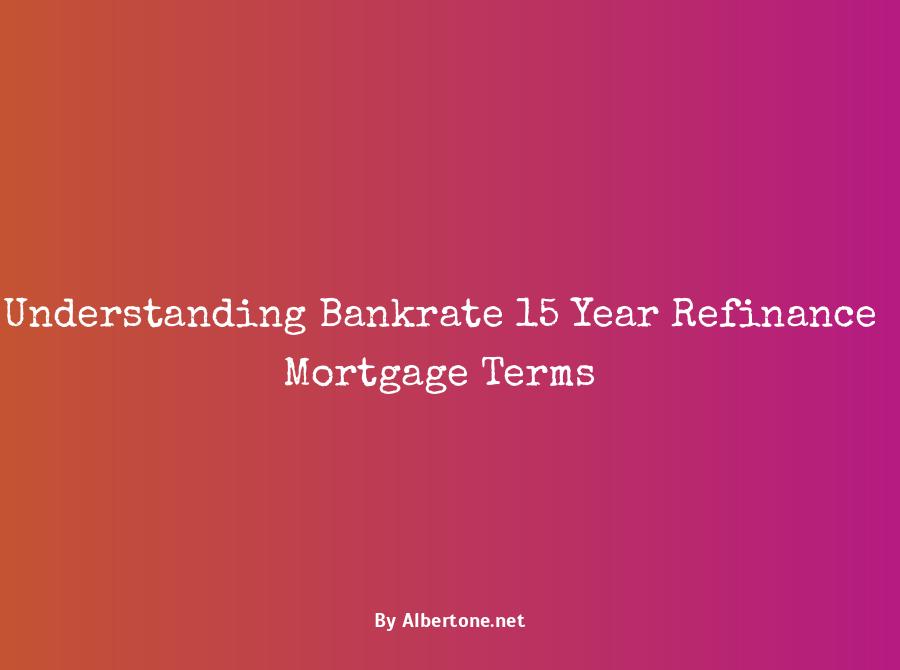 bankrate 15 year refinance