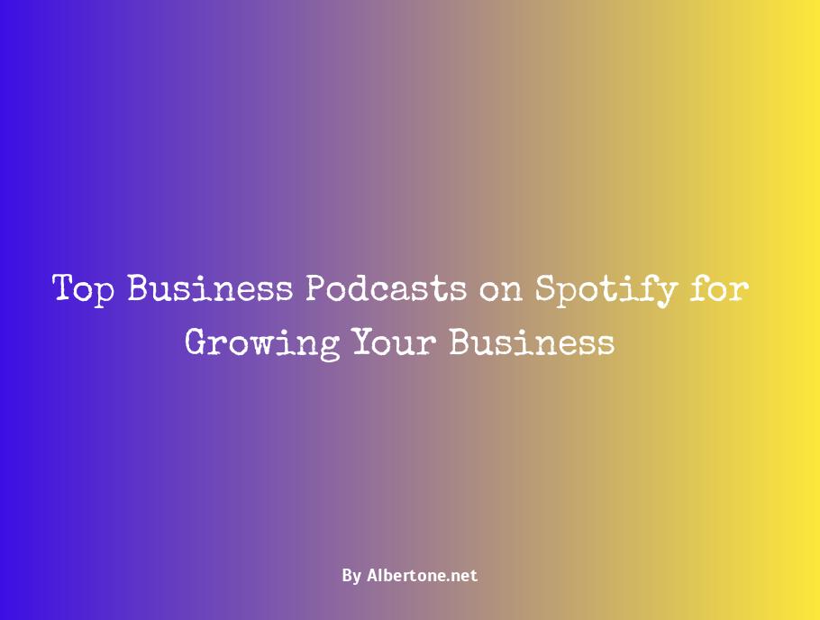 best business podcasts on spotify