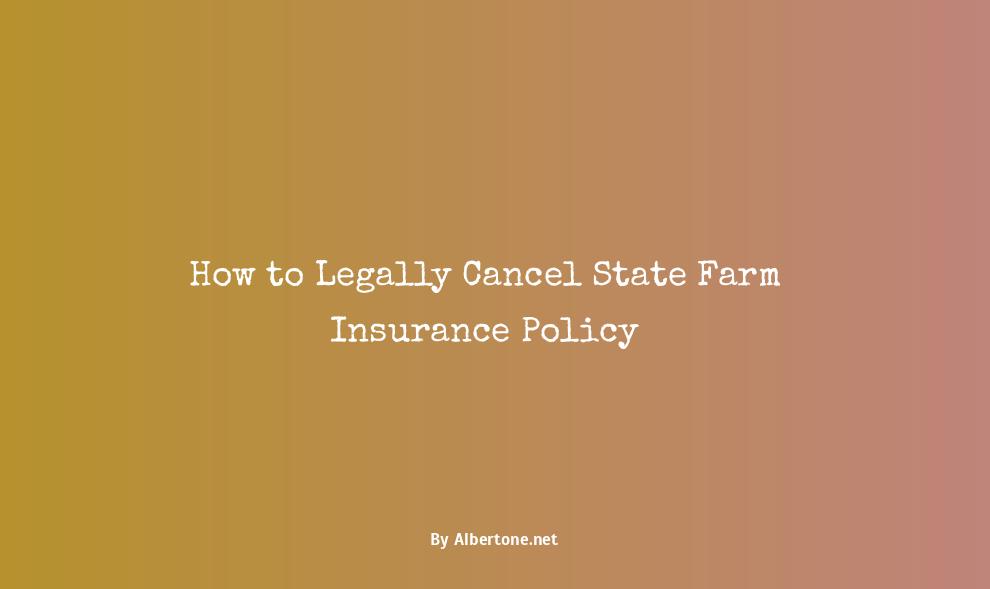 cancelling state farm insurance