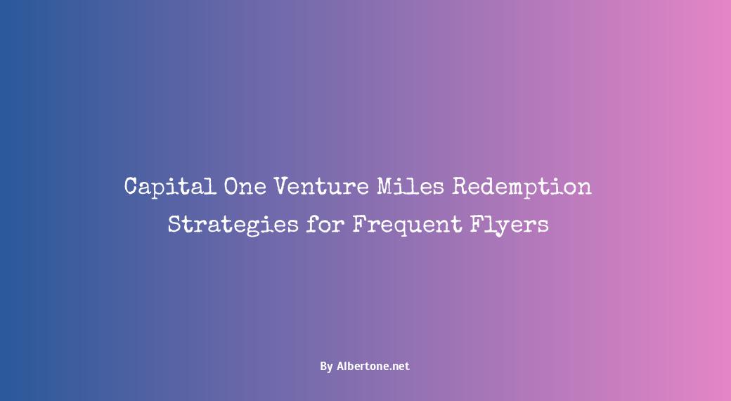 capital one venture miles redemption