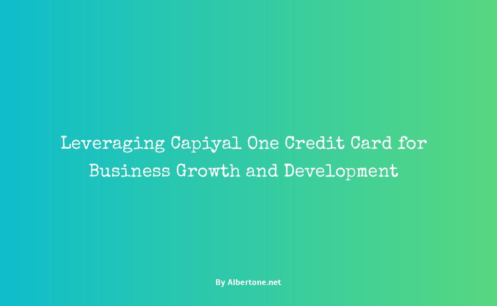 capiyal one credit card