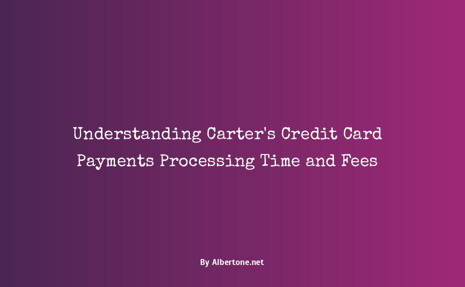 carter's credit card payments